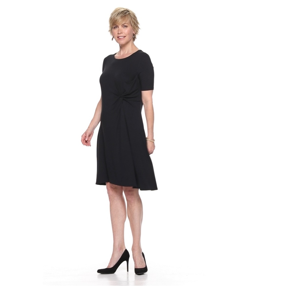 Women's Croft & Barrow® Print
Knot-Front Fit & Flare Dress size small